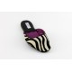 women's slippers TUSA zebra-print pony hair